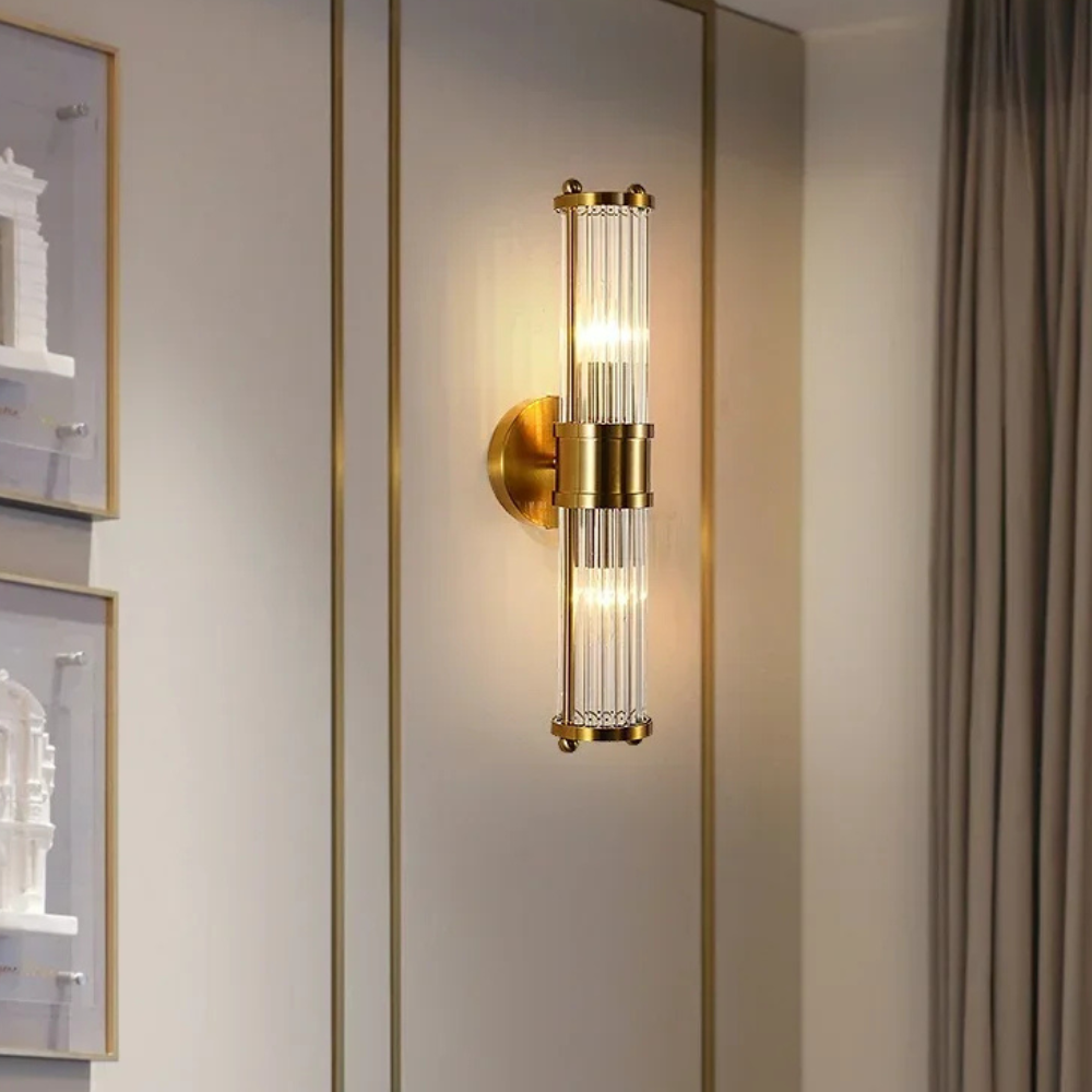Luz de Pared de Baño Elegante en Oro - Aplique LED Moderno para Decoración de Baños Chic