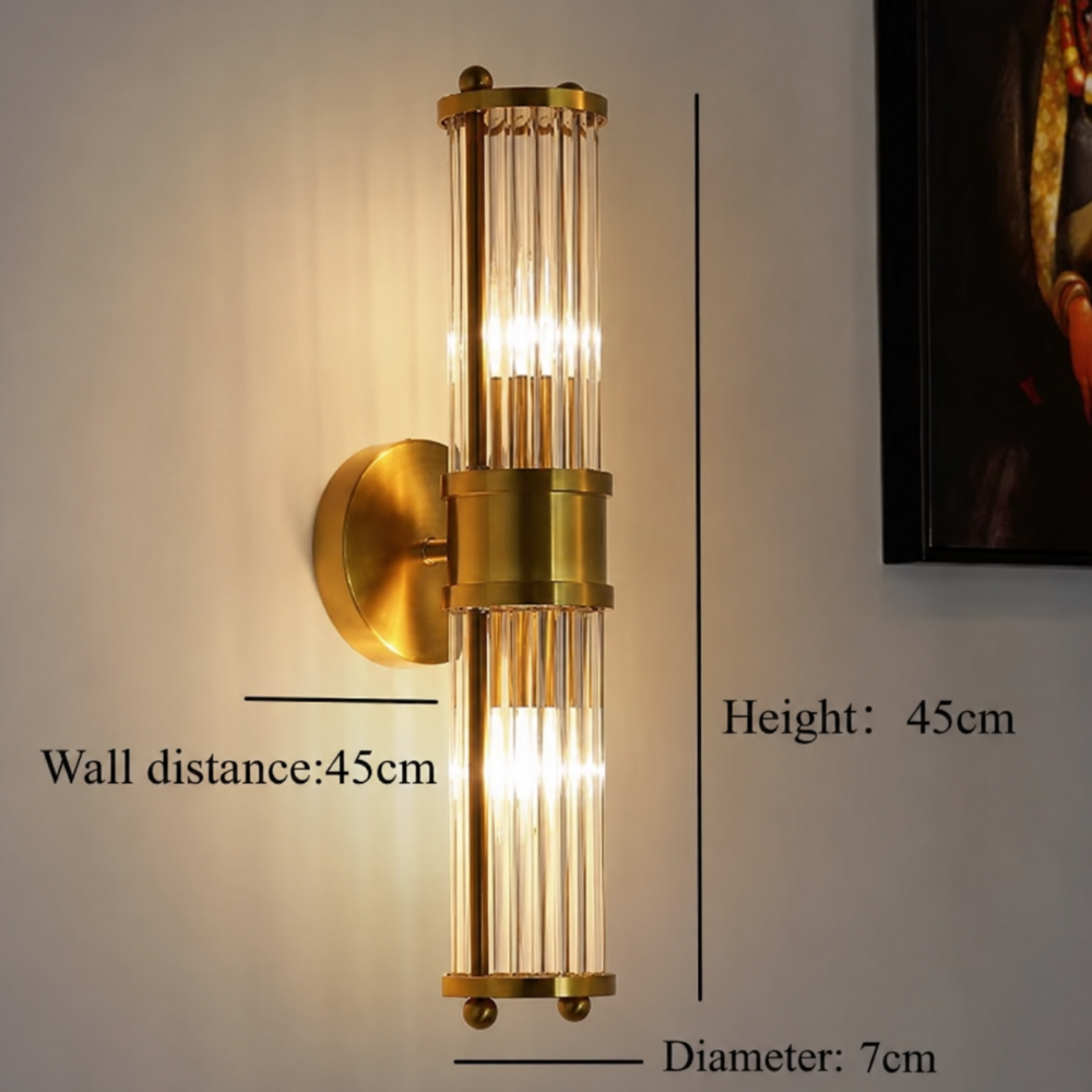 Luz de Pared de Baño Elegante en Oro - Aplique LED Moderno para Decoración de Baños Chic