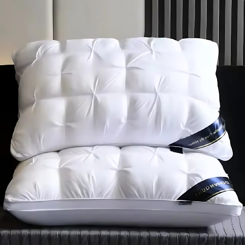 Almohada de Plumas de Ganso Royalty | Almohada de Lujo y Confortable para Dormir | Para un Buen Descanso Nocturno