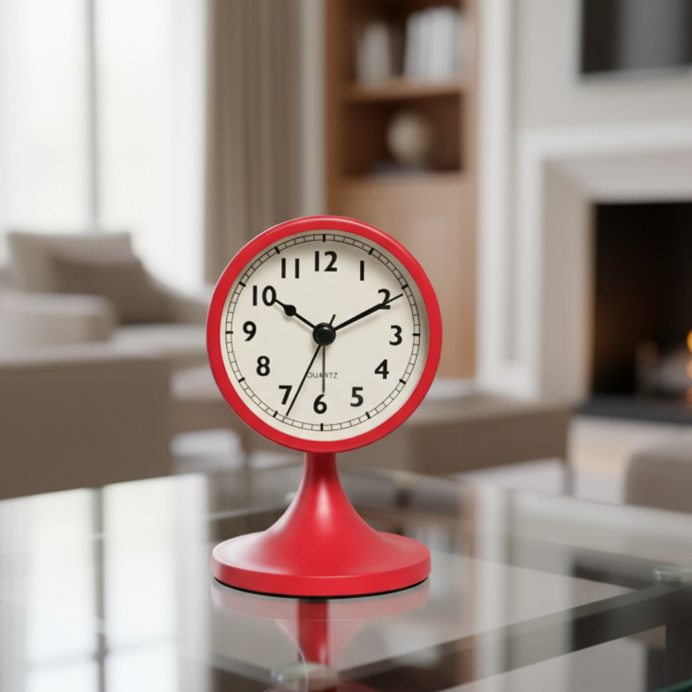 Reloj de Alarma Vintage Clásico | Movimiento de Cuarzo Silencioso con Luz de Fondo para un Sueño Tranquilo