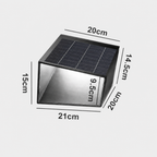 Lámparas de Camino Solar Modernas para Exteriores - Iluminación de Jardín de Acero Inoxidable con Control Remoto
