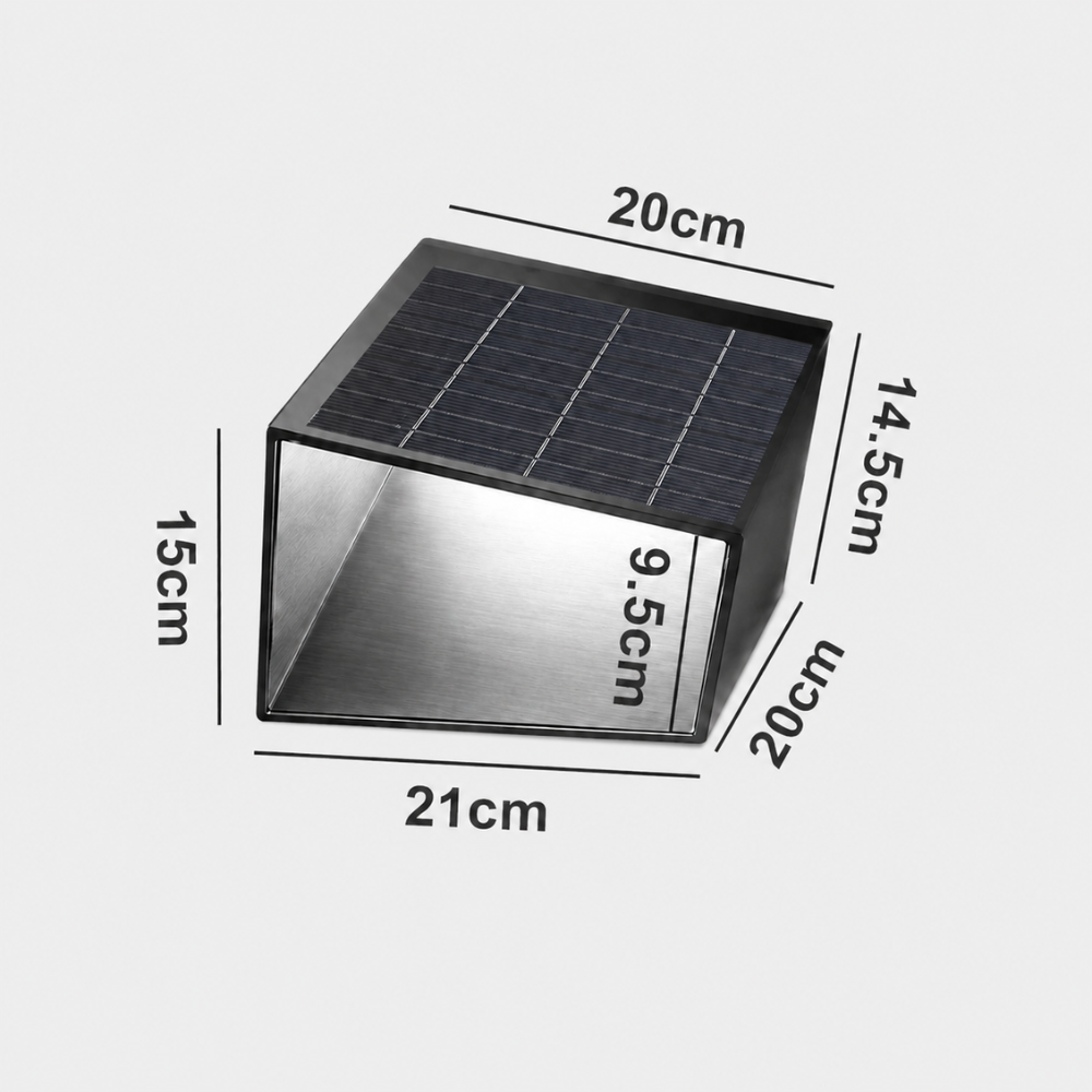 Lámparas de Camino Solar Modernas para Exteriores - Iluminación de Jardín de Acero Inoxidable con Control Remoto