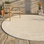 Alfombra Redonda de Lujo Veloura | Alfombra Wabi Sabi Suave y Antideslizante para Sala de Estar o Dormitorio