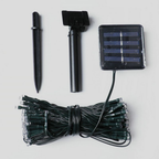 Luces de Cadena Solares para Exteriores - LED Blanco Cálido Resistente a la Intemperie para Decoración Exterior