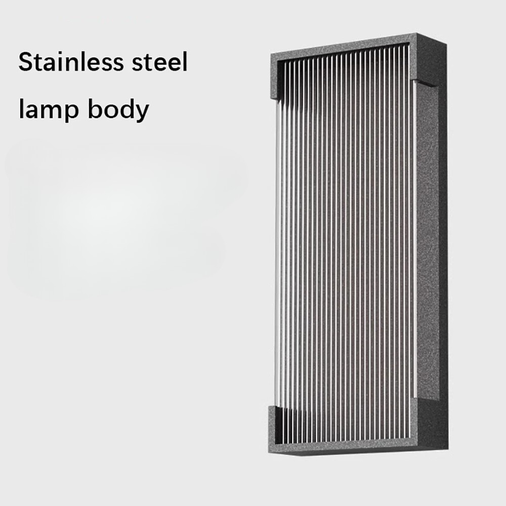 Luz de Pared Exterior Elegante - Aplique LED Regulable de Acero Inoxidable