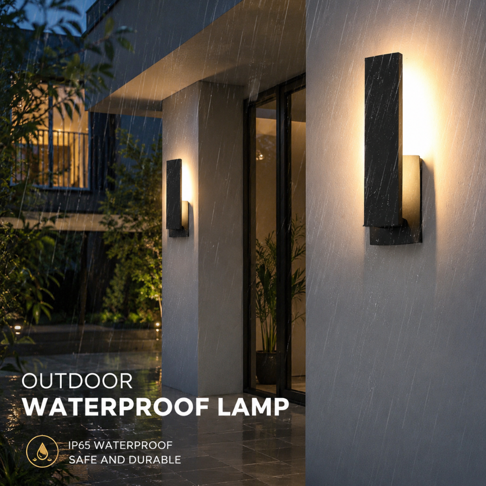 Architex | Aplique de pared exterior moderno y minimalista para iluminación exterior