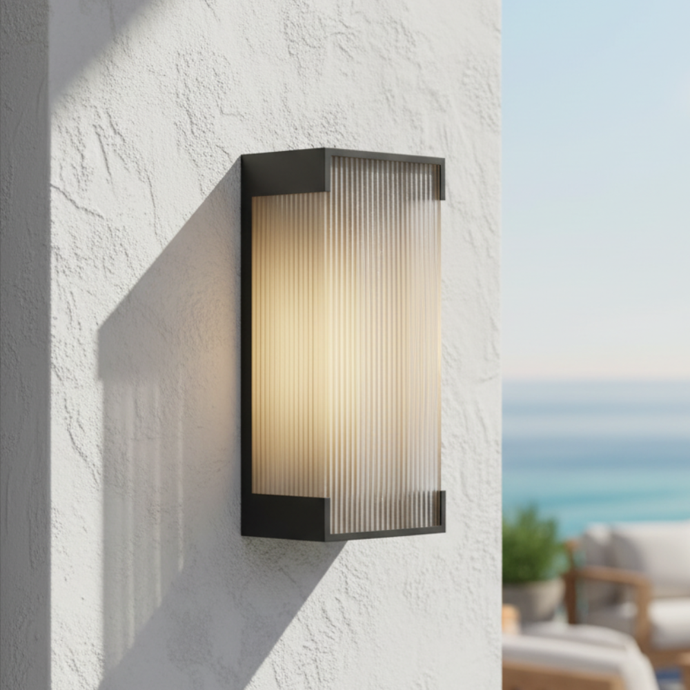 Luz de Pared Exterior Elegante - Aplique LED Regulable de Acero Inoxidable
