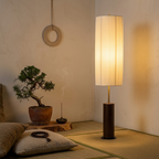Kiyora | Elegante Lámpara de Pie LED Japonesa Moderna Wabi Sabi para Sala de Estar