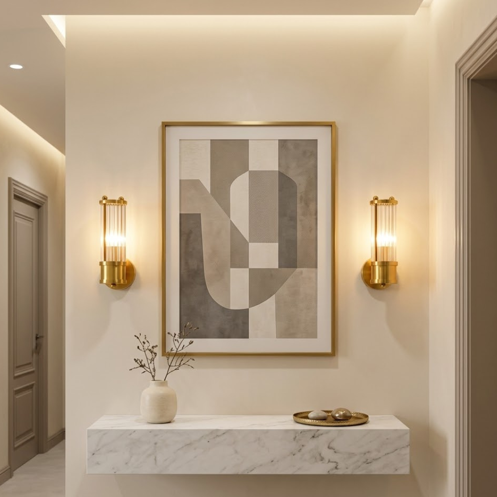Luz de Pared de Baño Elegante en Oro - Aplique LED Moderno para Decoración de Baños Chic