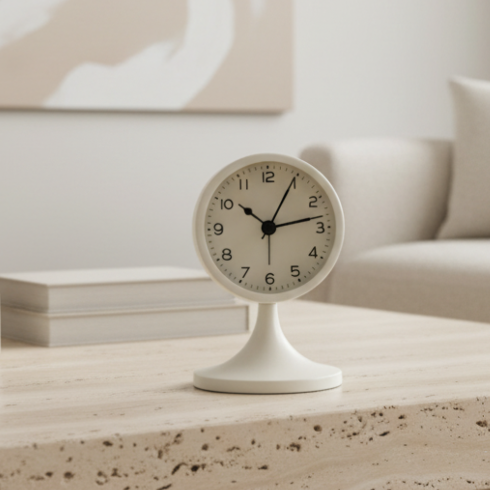 Reloj de Alarma Vintage Clásico | Movimiento de Cuarzo Silencioso con Luz de Fondo para un Sueño Tranquilo