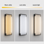 Luz de Pared Exterior Elegante - Aplique LED Regulable de Acero Inoxidable