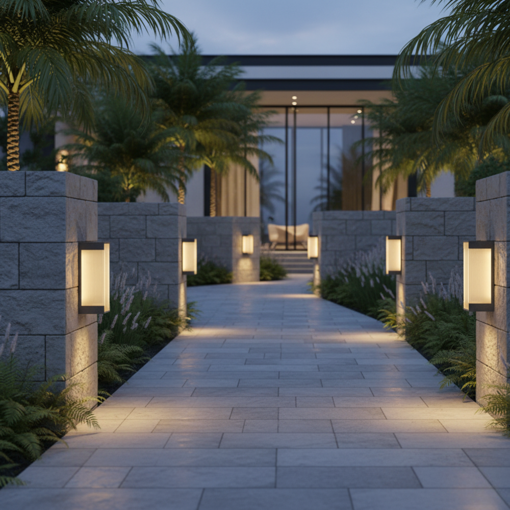 Luz de Pared Exterior Elegante - Aplique LED Regulable de Acero Inoxidable