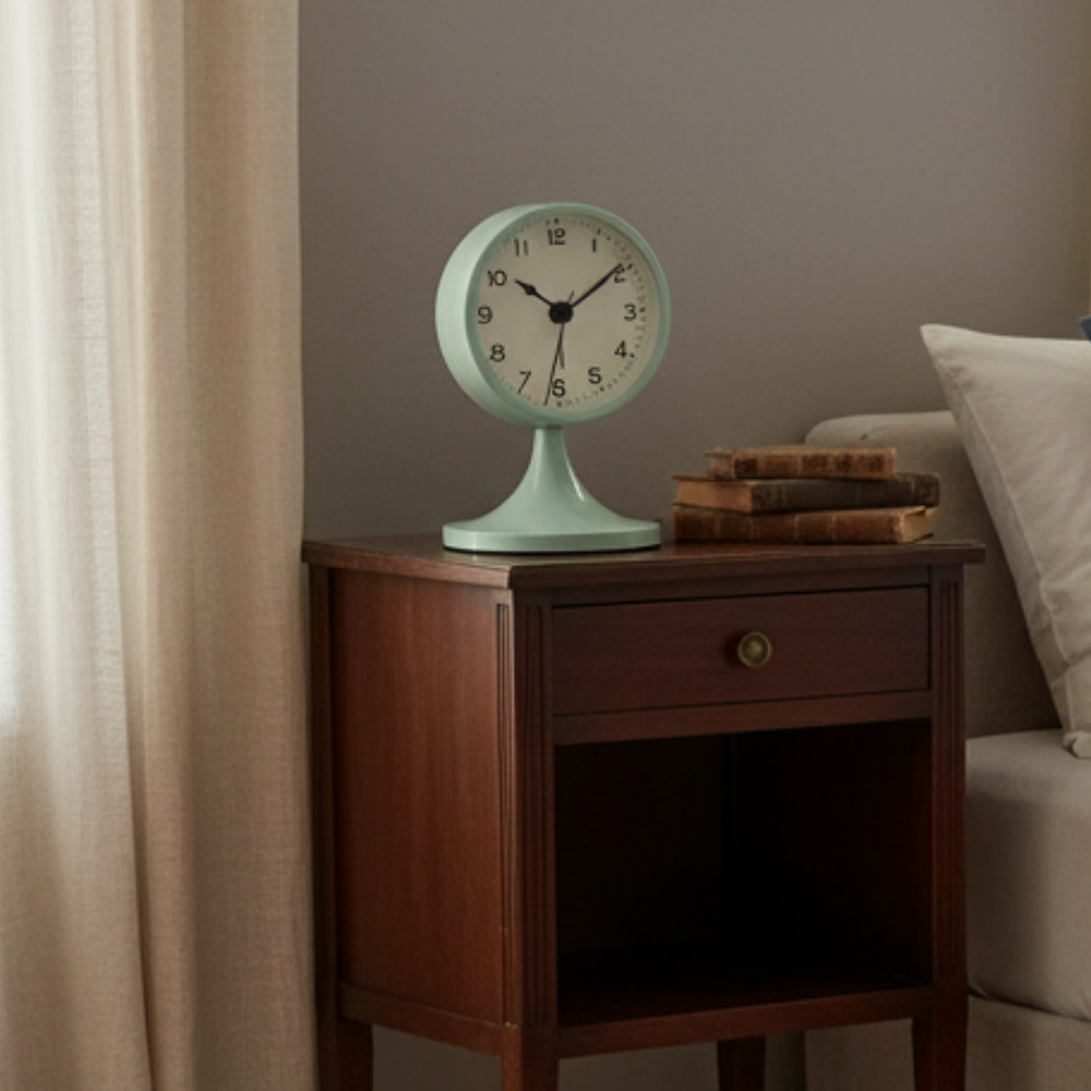 Reloj de Alarma Vintage Clásico | Movimiento de Cuarzo Silencioso con Luz de Fondo para un Sueño Tranquilo