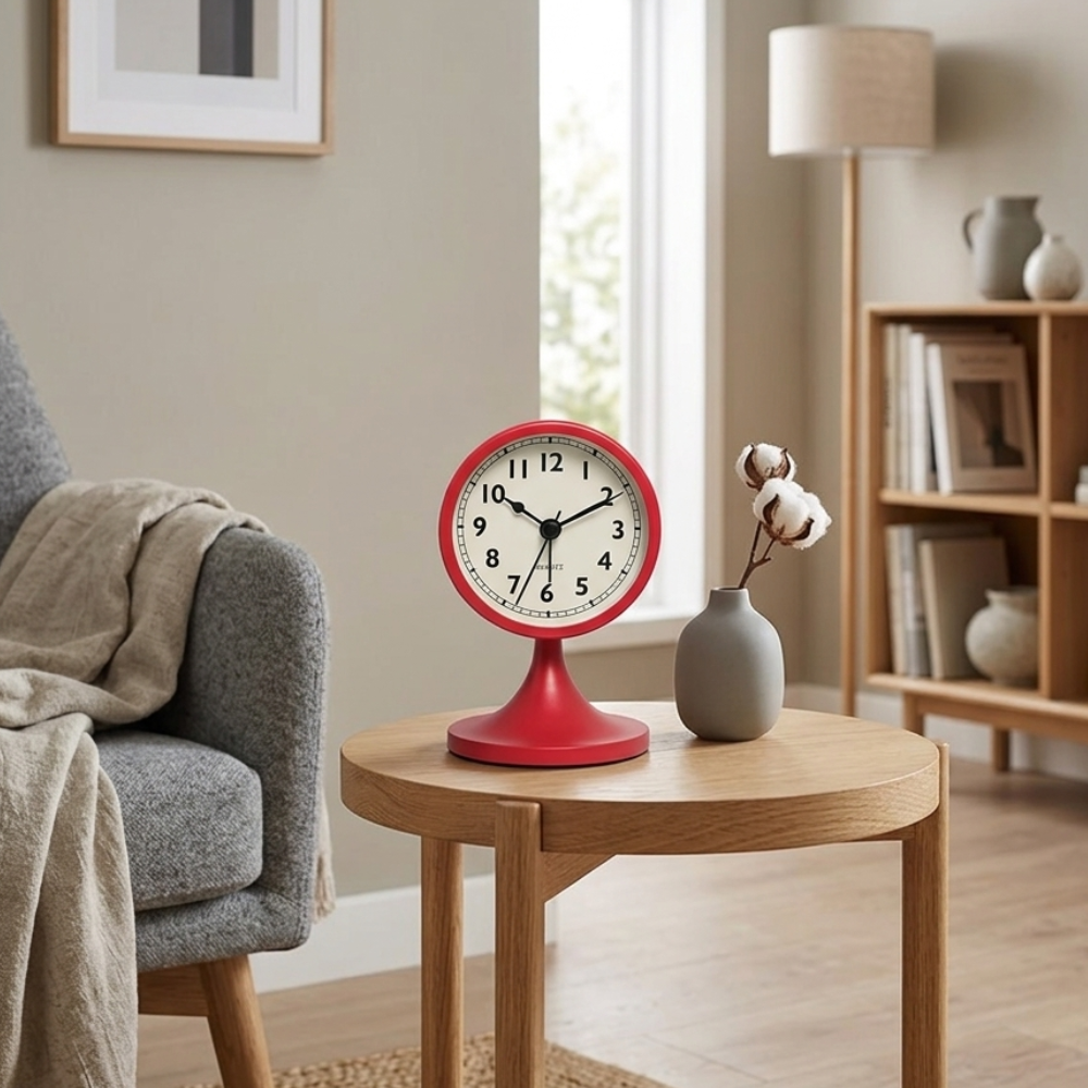 Reloj de Alarma Vintage Clásico | Movimiento de Cuarzo Silencioso con Luz de Fondo para un Sueño Tranquilo