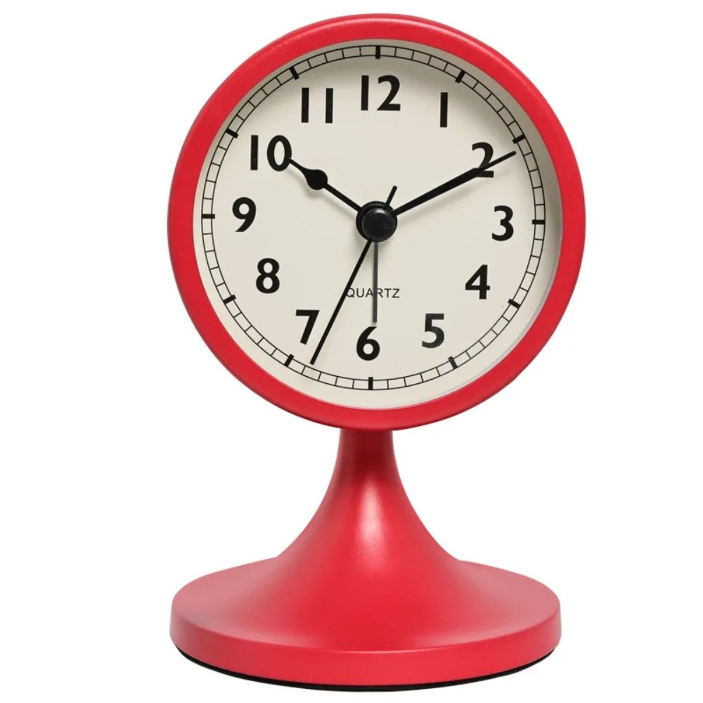 Reloj de Alarma Vintage Clásico | Movimiento de Cuarzo Silencioso con Luz de Fondo para un Sueño Tranquilo