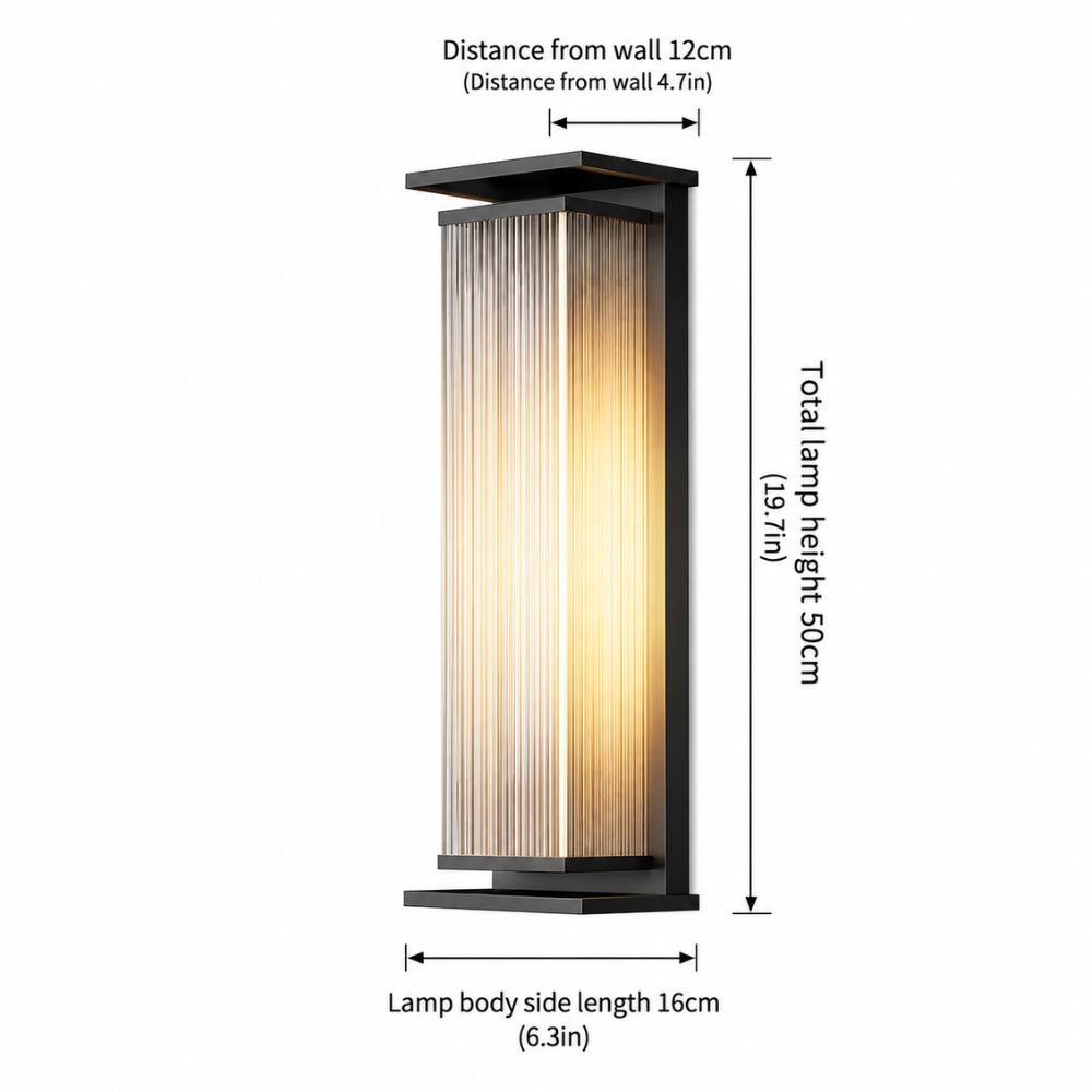 Luz de Pared Moderna para Exteriores | Aplique de Pared LED de Acero Inoxidable Impermeable para Iluminación de Patio y Porche