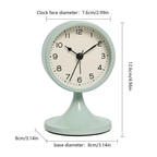 Reloj de Alarma Vintage Clásico | Movimiento de Cuarzo Silencioso con Luz de Fondo para un Sueño Tranquilo