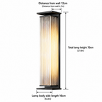 Luz de Pared Moderna para Exteriores | Aplique de Pared LED de Acero Inoxidable Impermeable para Iluminación de Patio y Porche
