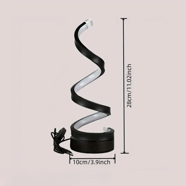 SpiralGlow - Elegante lámpara LED regulable