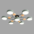 Candelabro LED Ramificado Escandinavo para Iluminación Moderna del Hogar