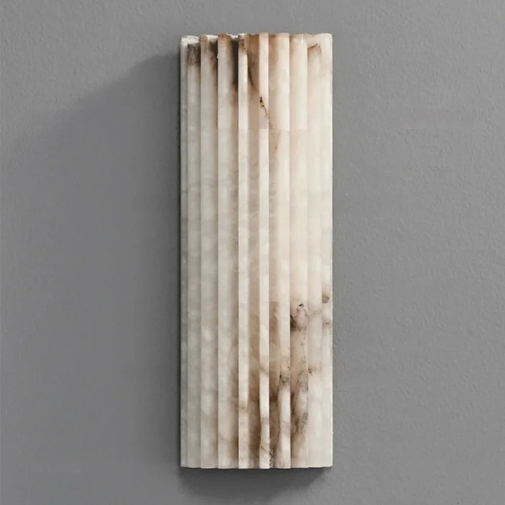 MarbleGlow | Lámpara de Pared de Mármol Minimalista Elegante para el Dormitorio