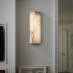 MarbleGlow | Lámpara de Pared de Mármol Minimalista Elegante para el Dormitorio
