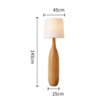 Encanto Vintage - Lámpara de Pie de Madera Sólida Retro para Iluminación de Sala de Estar