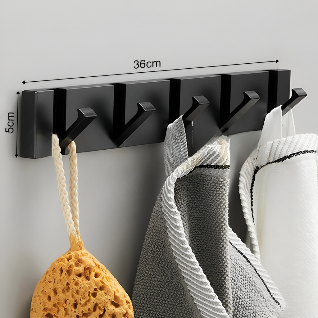 Gancho de pared autoadhesivo plegable de aluminio