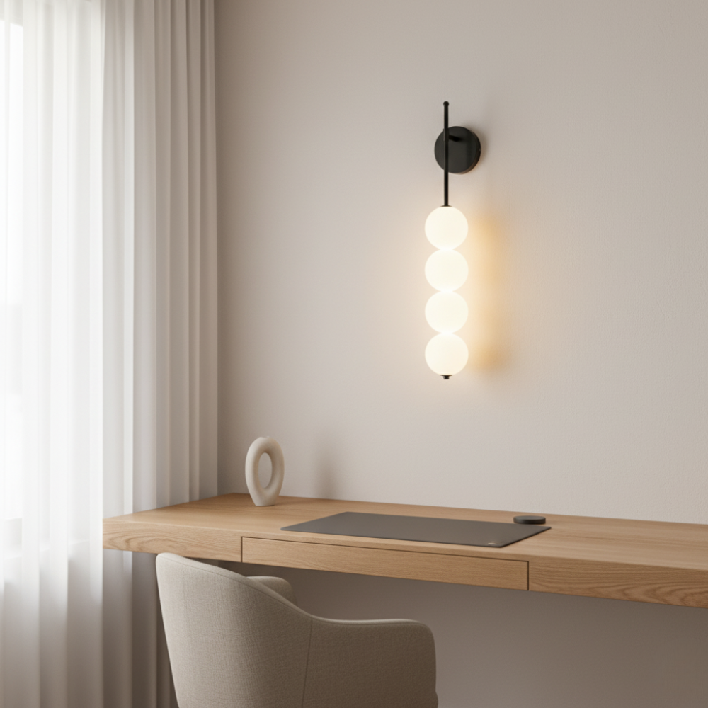 Aplique de Pared Minimalista Elegante - Iluminación LED Cálida para Interiores Modernos