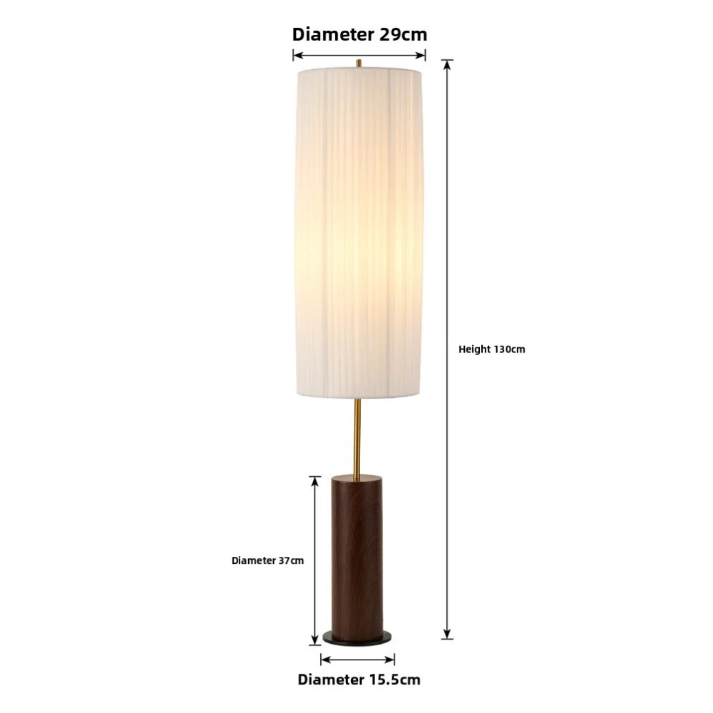 Kiyora | Elegante Lámpara de Pie LED Japonesa Moderna Wabi Sabi para Sala de Estar