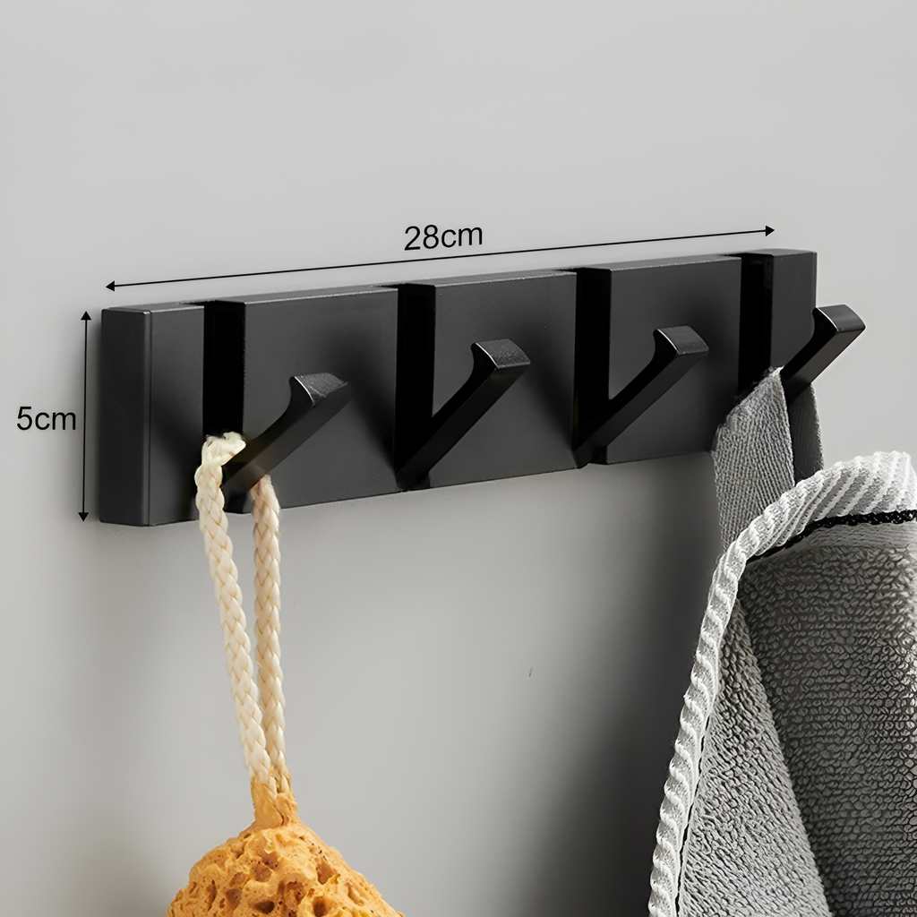 Gancho de pared autoadhesivo plegable de aluminio