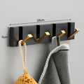 Gancho de pared autoadhesivo plegable de aluminio