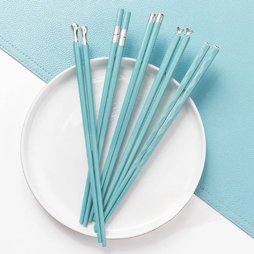 DineLux – Juego de Palillos de Comida de Lujo con Diseños Refinados (5 Pares)
