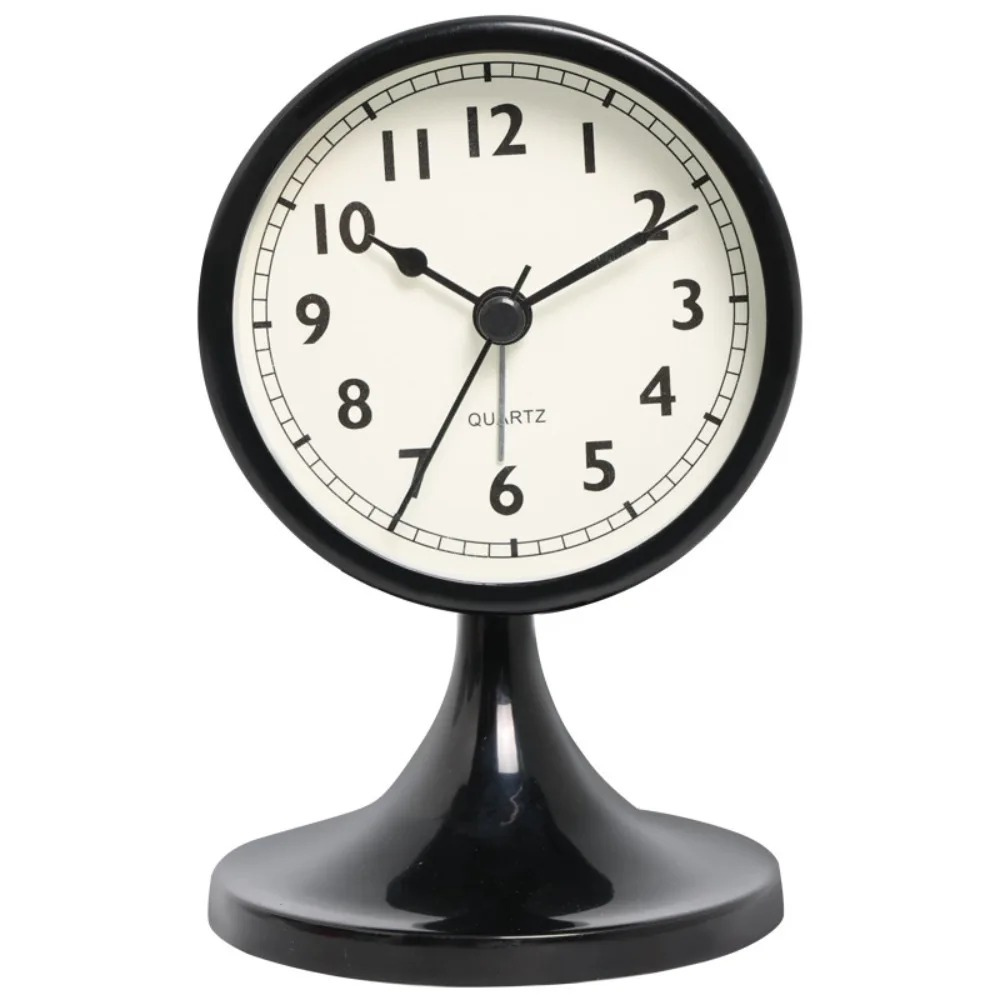 Reloj de Alarma Vintage Clásico | Movimiento de Cuarzo Silencioso con Luz de Fondo para un Sueño Tranquilo