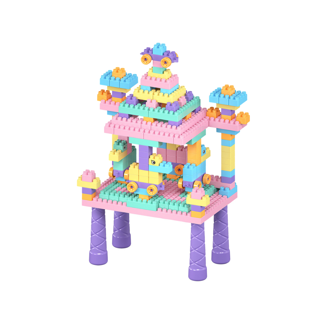 Set de Mesa de Construcción Creativa – Mesa de Juego con 500 Piezas de Bloques