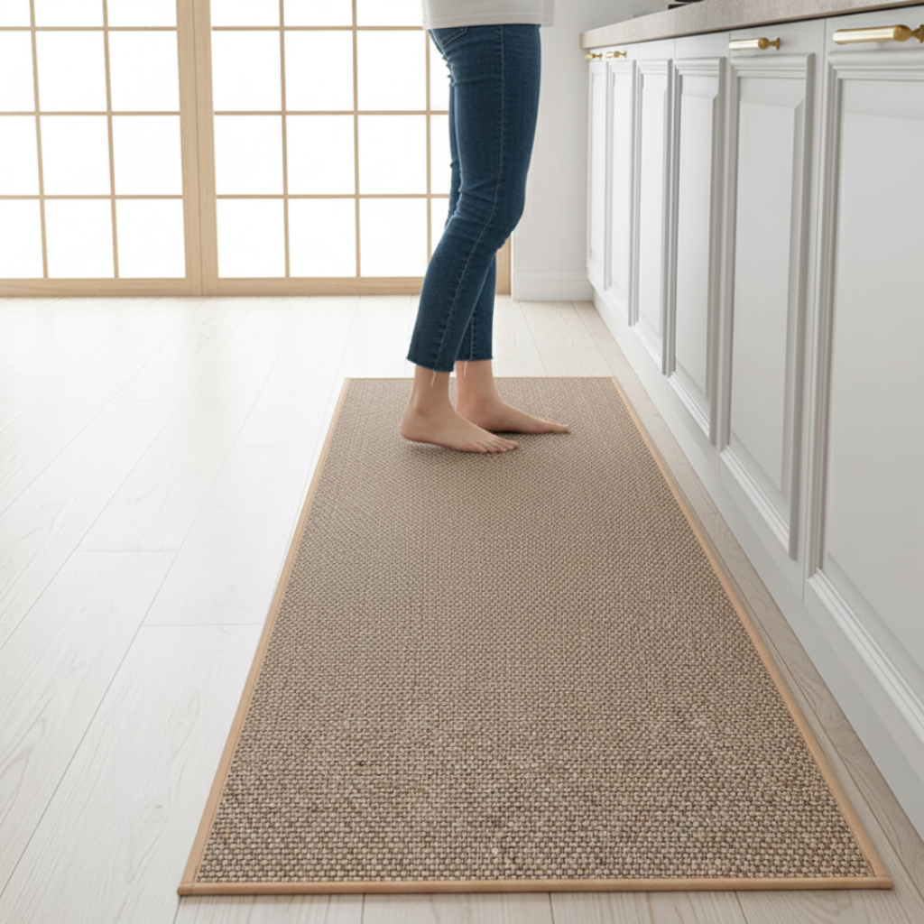 PureStep - Alfombra de Cocina Tejida con Respaldo de Goma Antideslizante, Lavable y Absorbente de Agua para Decoración Moderna del Hogar