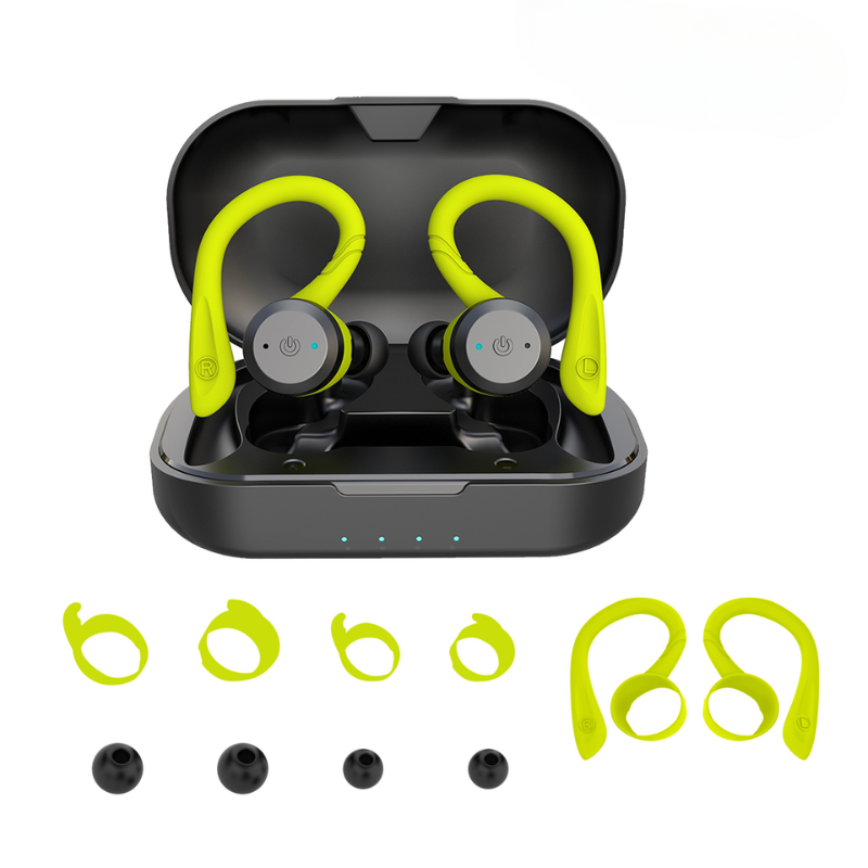 BowLift | Auriculares Deportivos Impermeables AudioActive – 20 Horas de Reproducción y Bluetooth