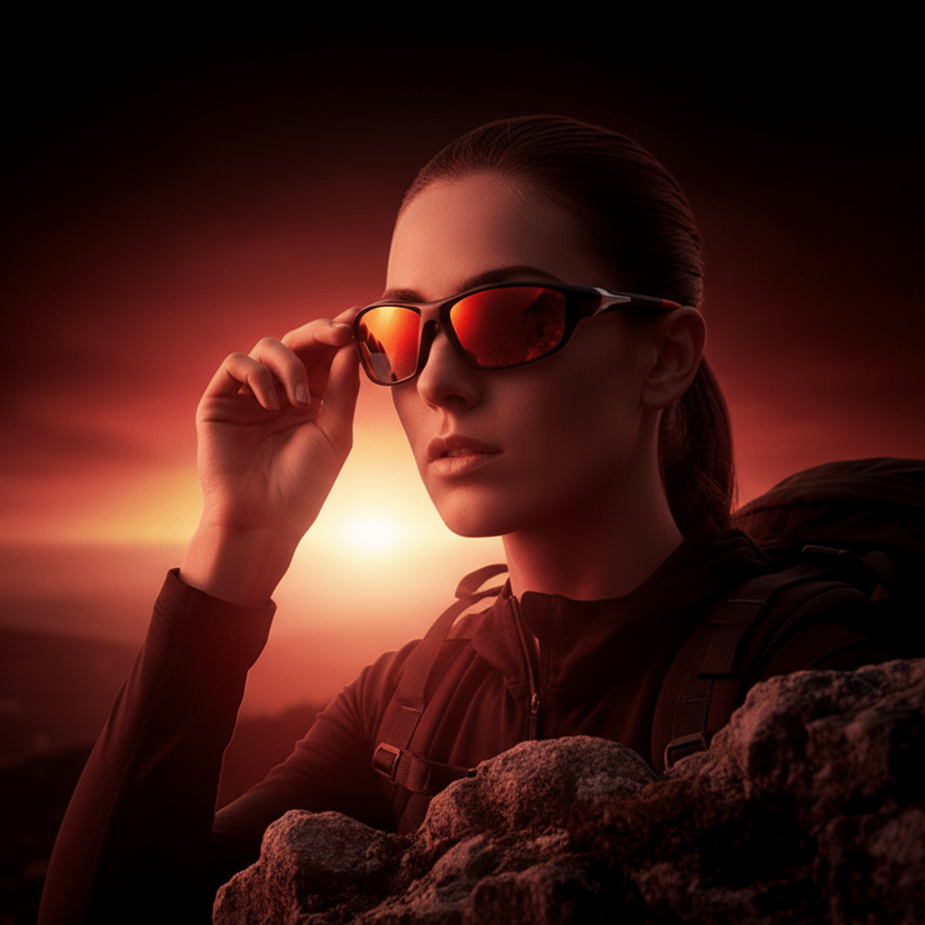 SOLARION – Gafas de sol deportivas con lentes polarizados y protección UV400