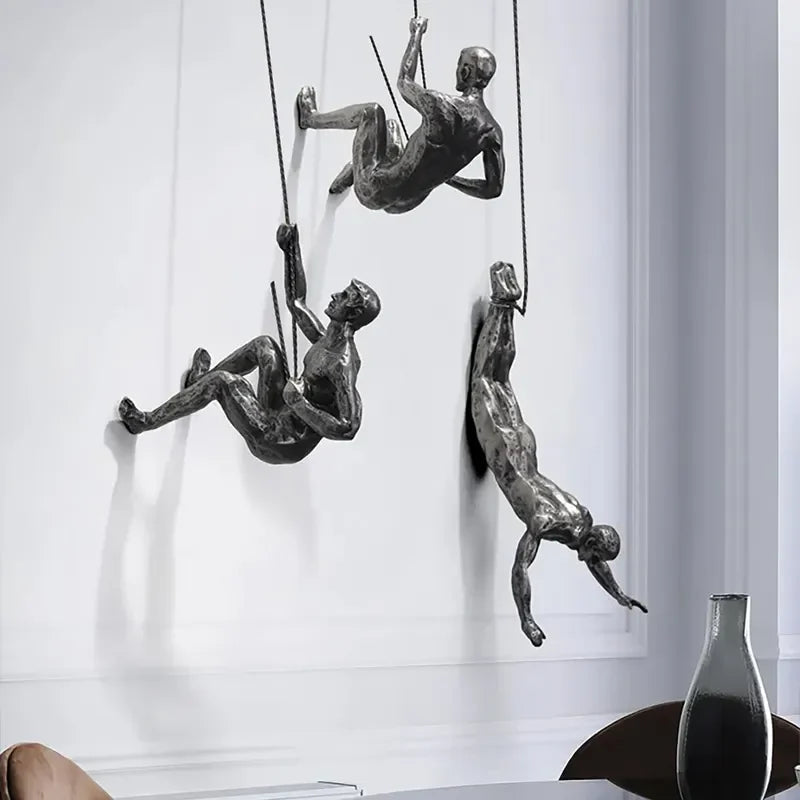 Decoración de Pared Figura Escaladora Set para Decoración Creativa