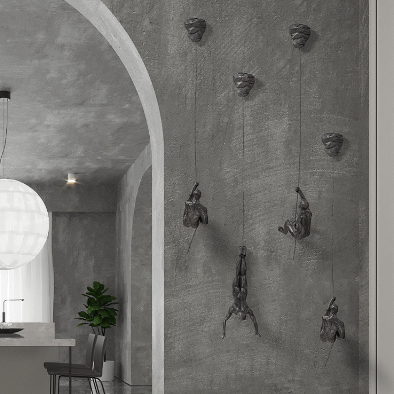 Decoración de Pared Figura Escaladora Set para Decoración Creativa