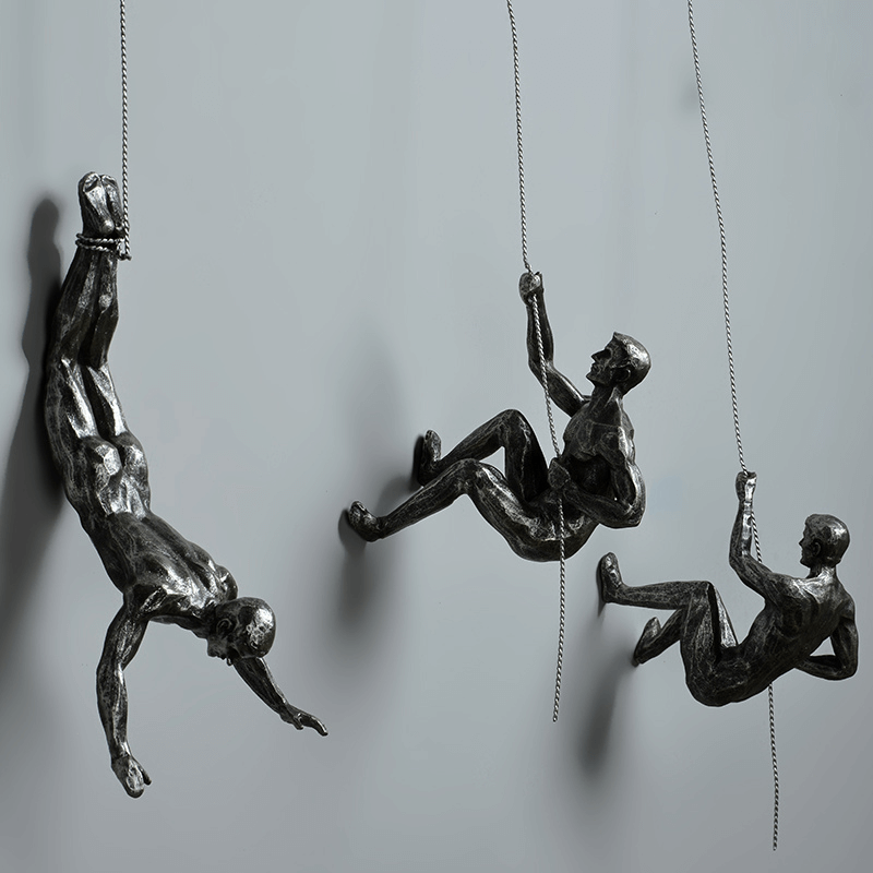 Decoración de Pared Figura Escaladora Set para Decoración Creativa