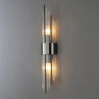Aplique de Pared con Diseño de Cristal y Detalles Dorados