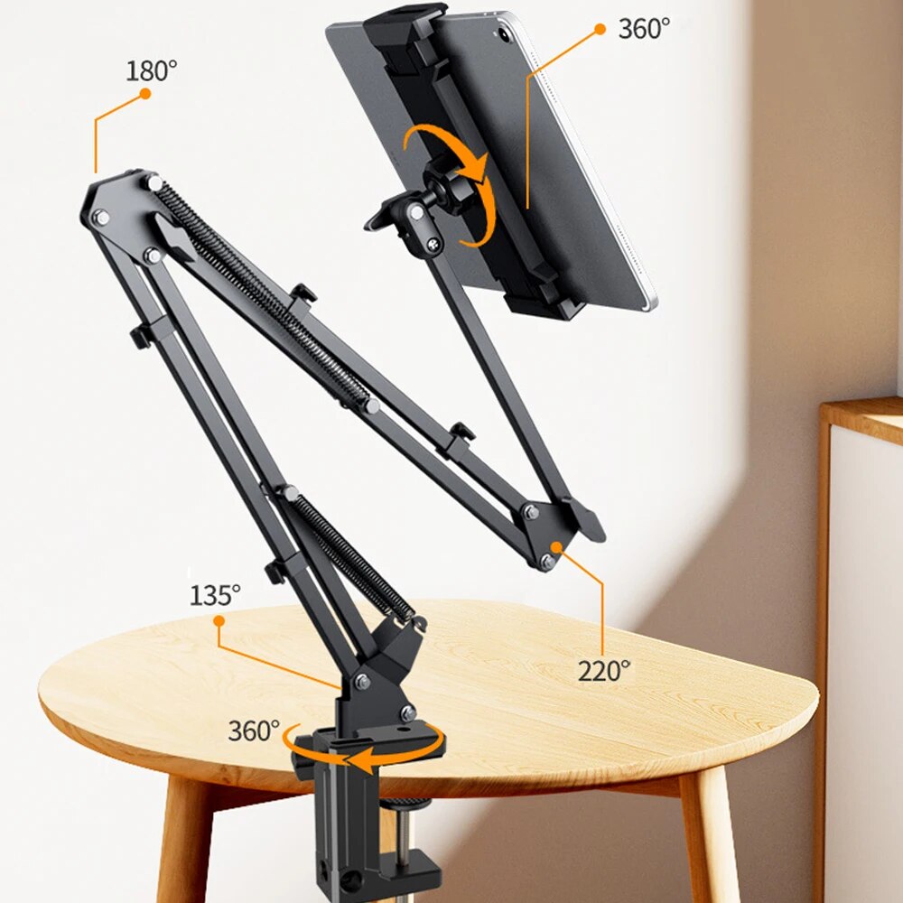 BowLift | Bettina – Soporte Ajustable para Tabletas para Cama, Escritorio y Sofá | Ergonómico y Ajuste Universal