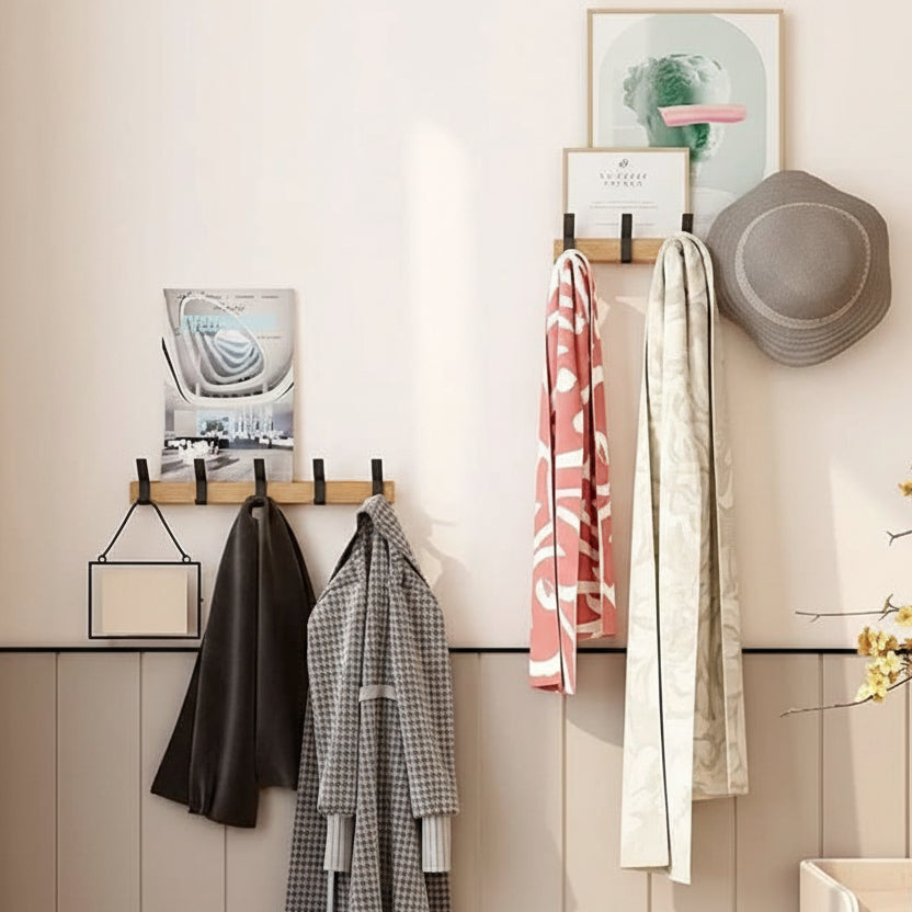 NORDHOOK – Gancho de pared ajustable en diseño nórdico para un almacenamiento elegante
