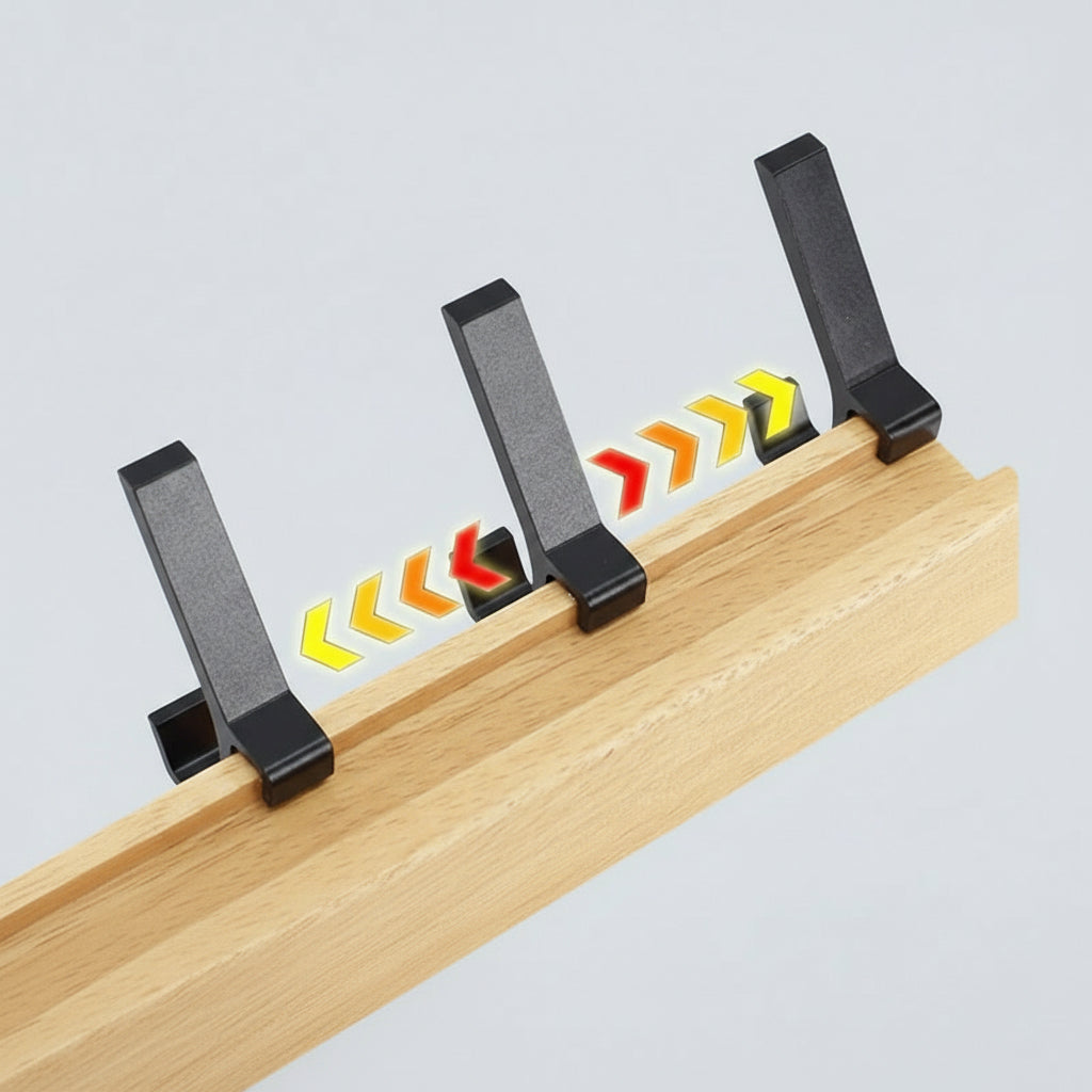 NORDHOOK – Gancho de pared ajustable en diseño nórdico para un almacenamiento elegante