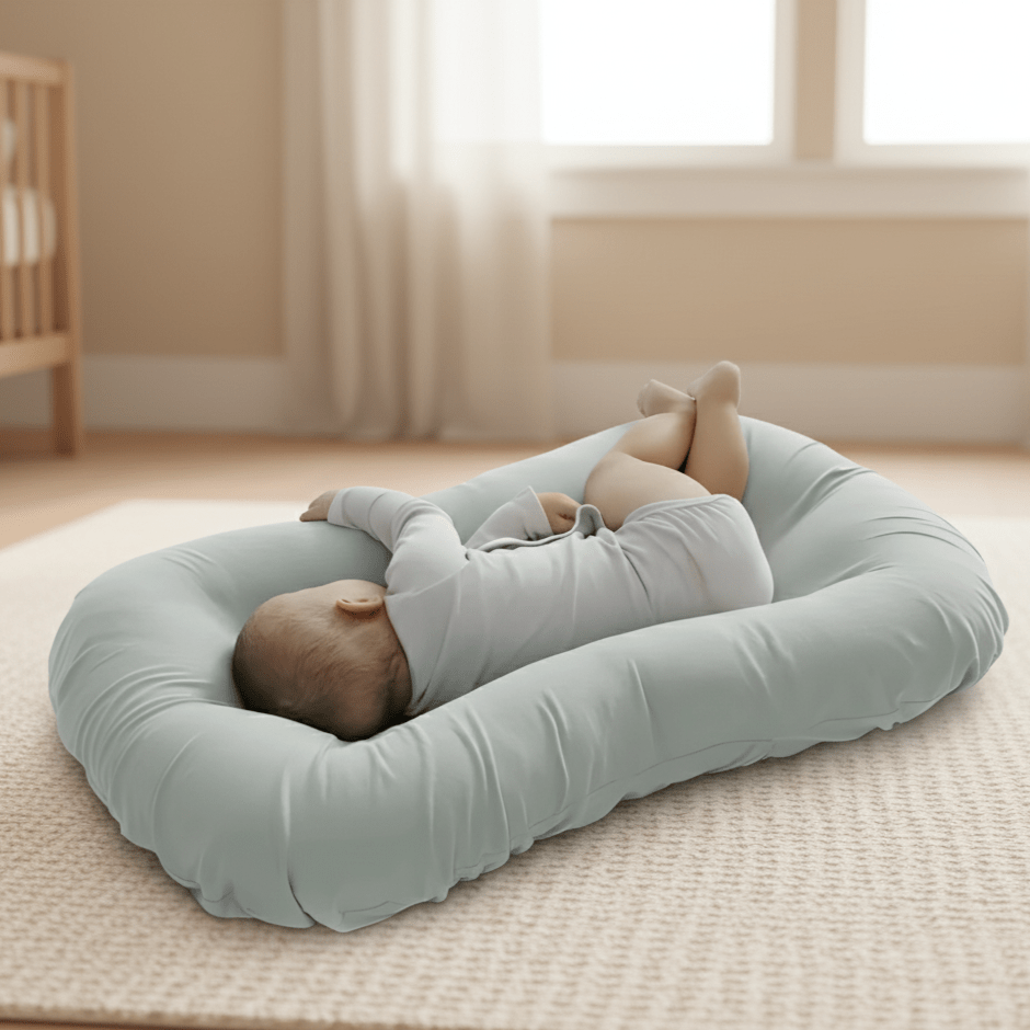 WolkenNest – Almohada para Bebés de Espuma Viscoelástica Ortopédica para Soporte Natural de la Cabeza y Sueño Tranquilo