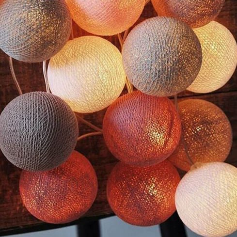 Ballton - Columpio de bola de algodón brillante | Varias combinaciones de colores
