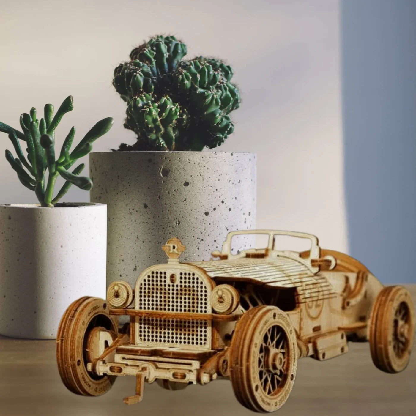 RetroRacer - Kit de construcción de coche de Gran Premio de madera