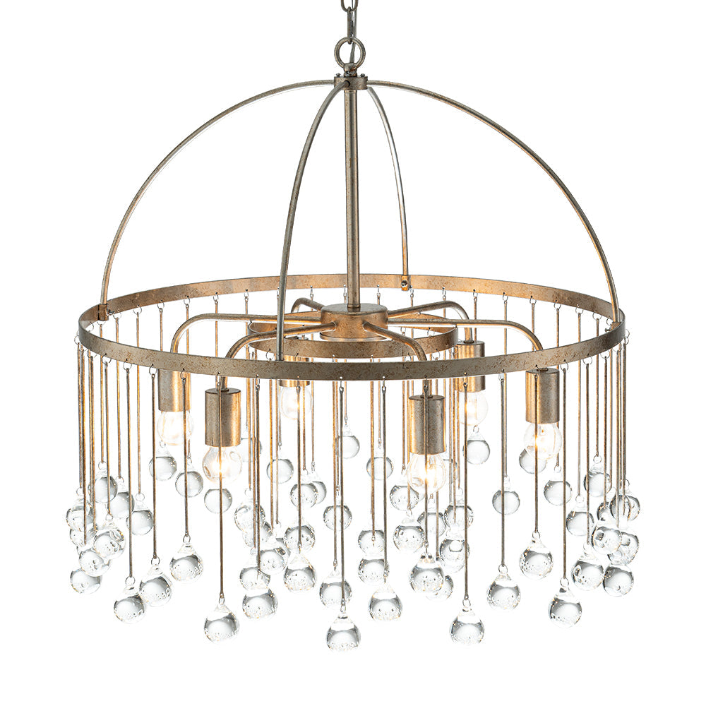 Candelabro de Cristal de Vidrio Vintage Luxe