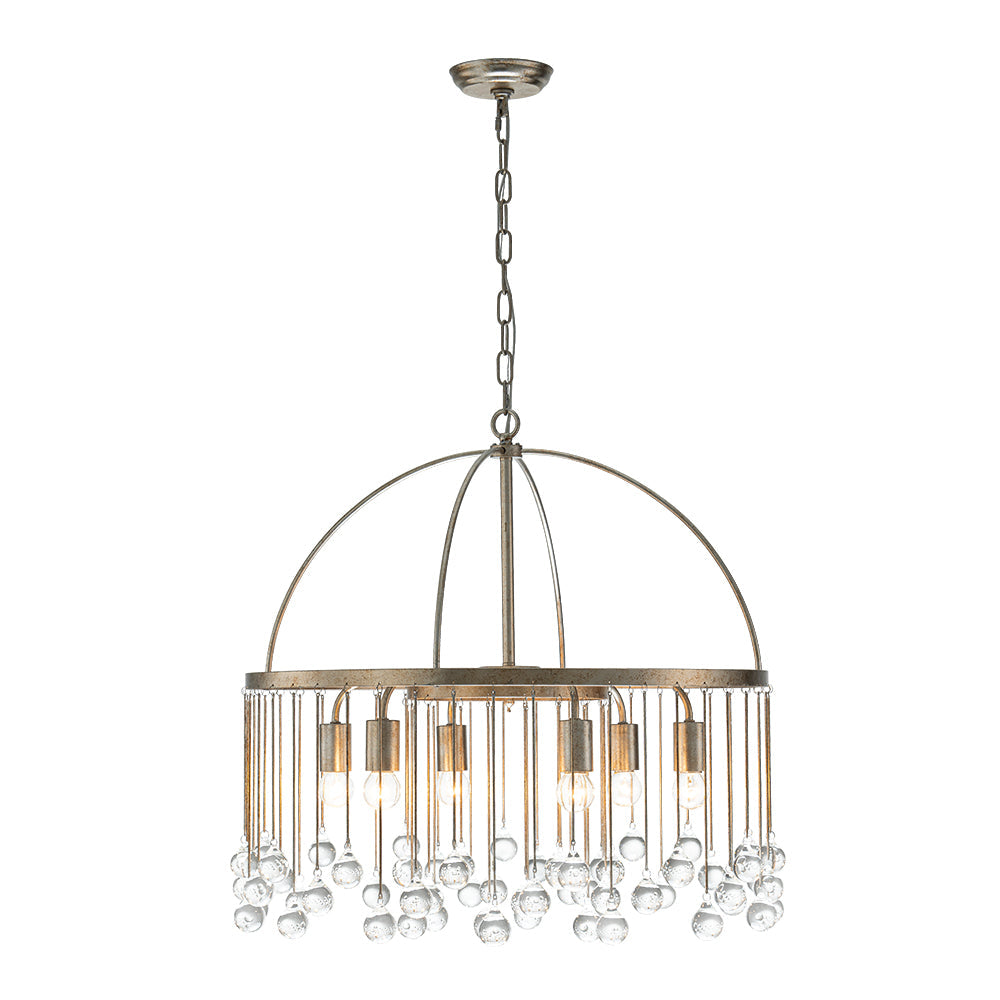 Candelabro de Cristal de Vidrio Vintage Luxe